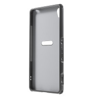 Луксозен алуминиев бъмпър с твърд гръб за Sony Xperia Xa F3111 черен